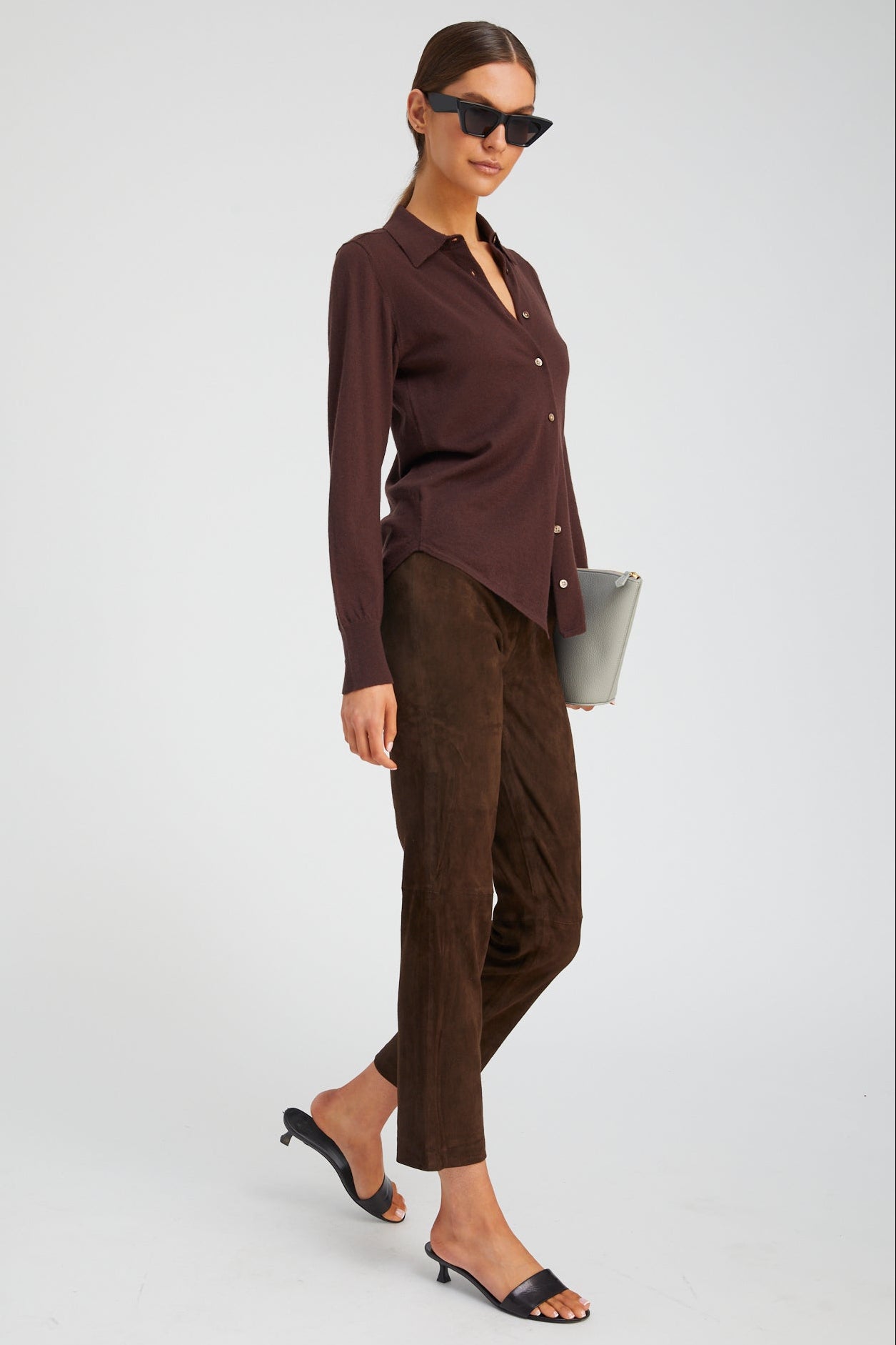 Fonda Cashmere Button Down
