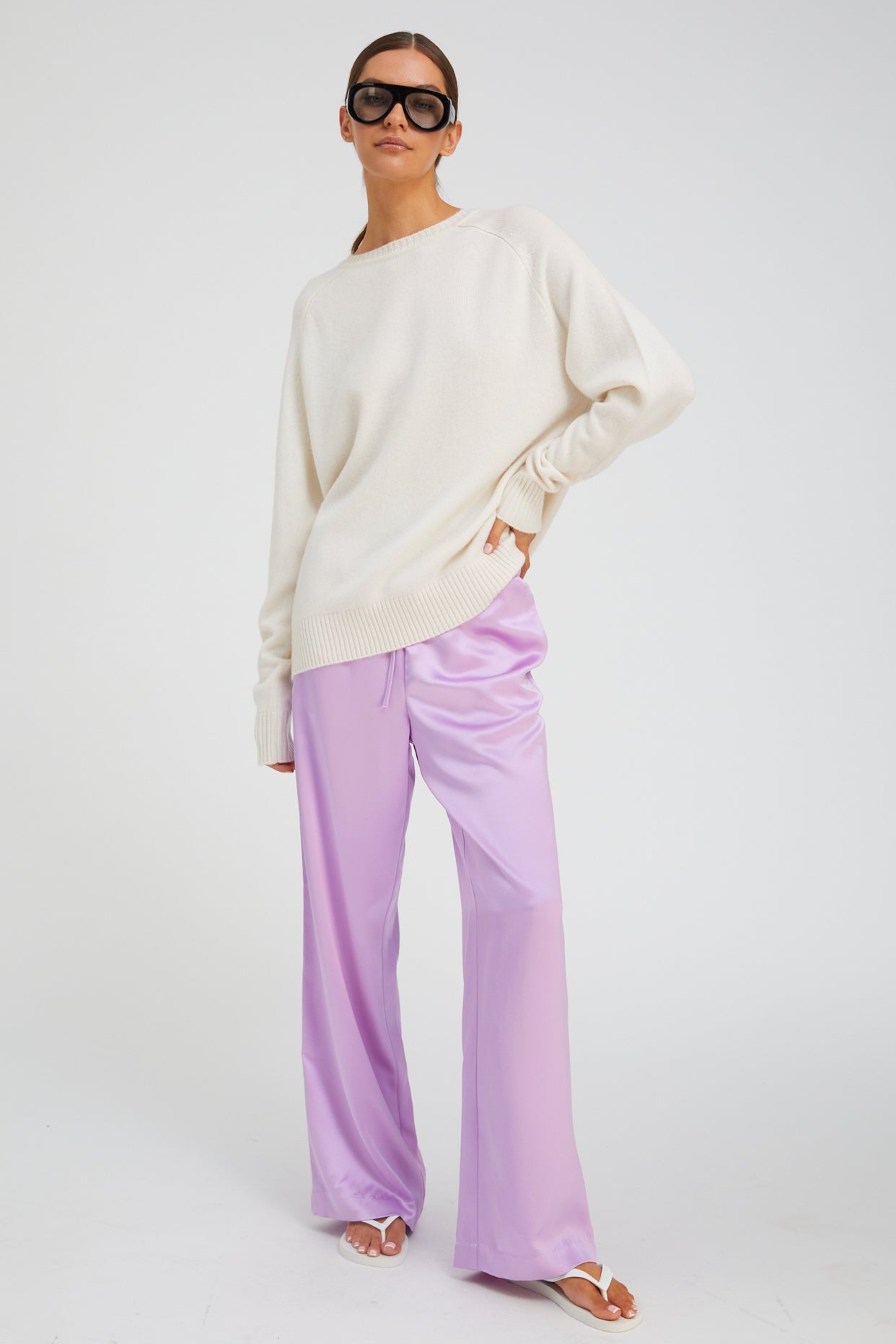 Lavender Silk Kauai Pants