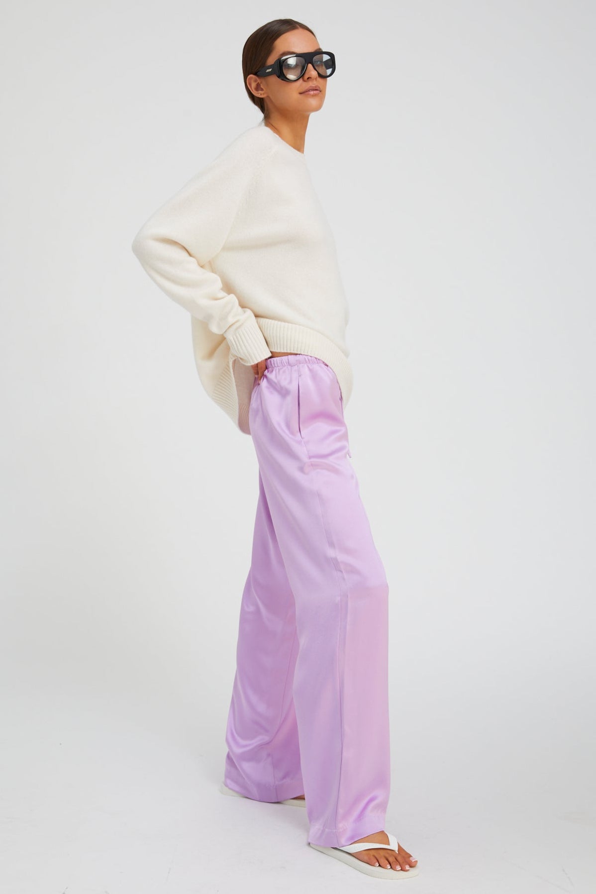 Lavender Silk Kauai Pants