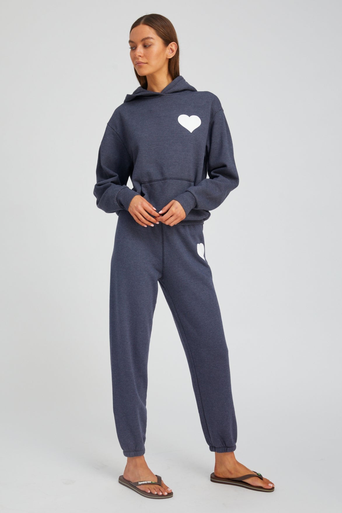Navy Heart Hoodie