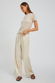 Champagne Silk Kauai Pants