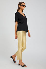 Black V-Neck Tee