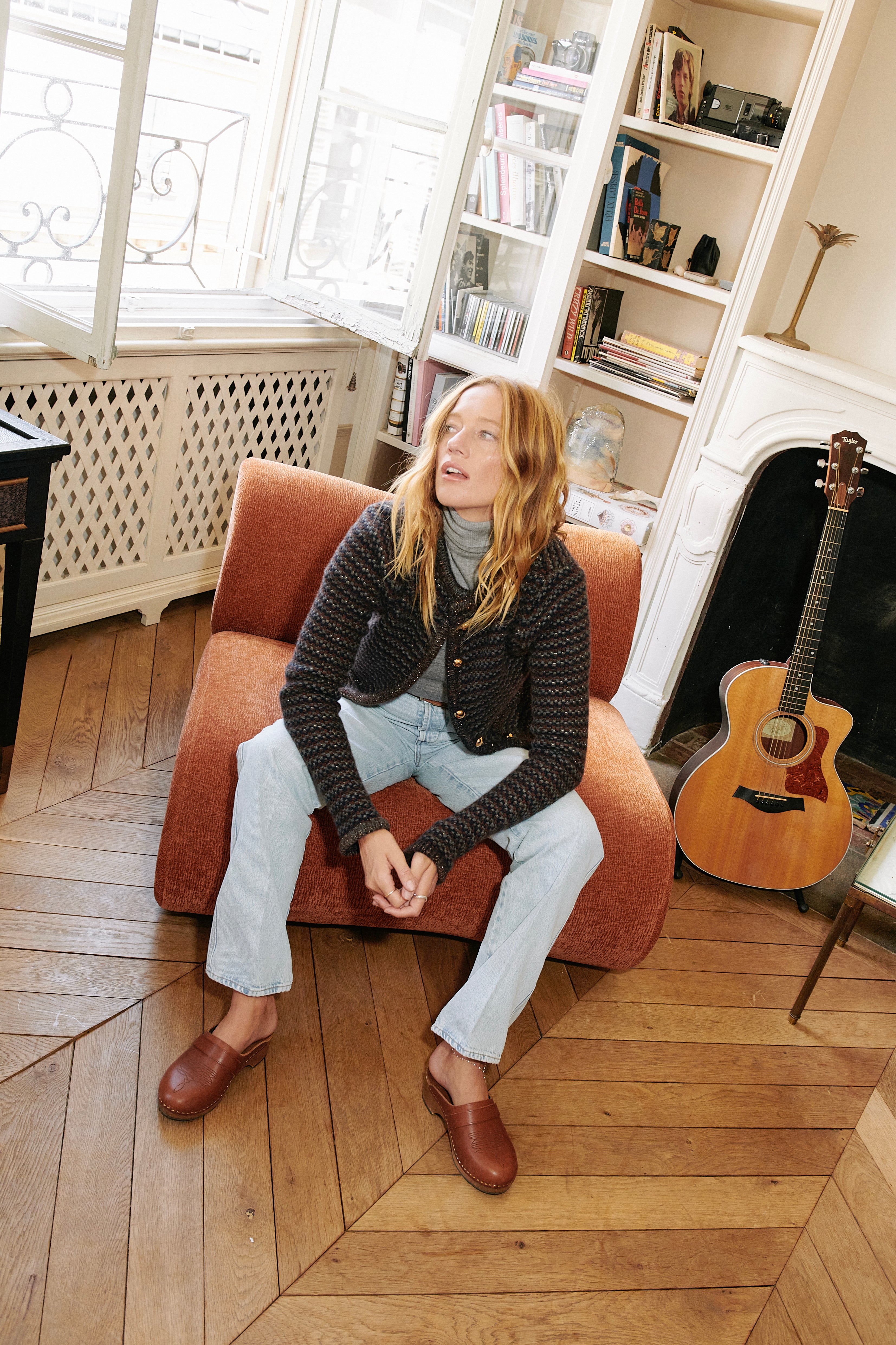 Brown Stripe Cashmere Ingrid Jacket