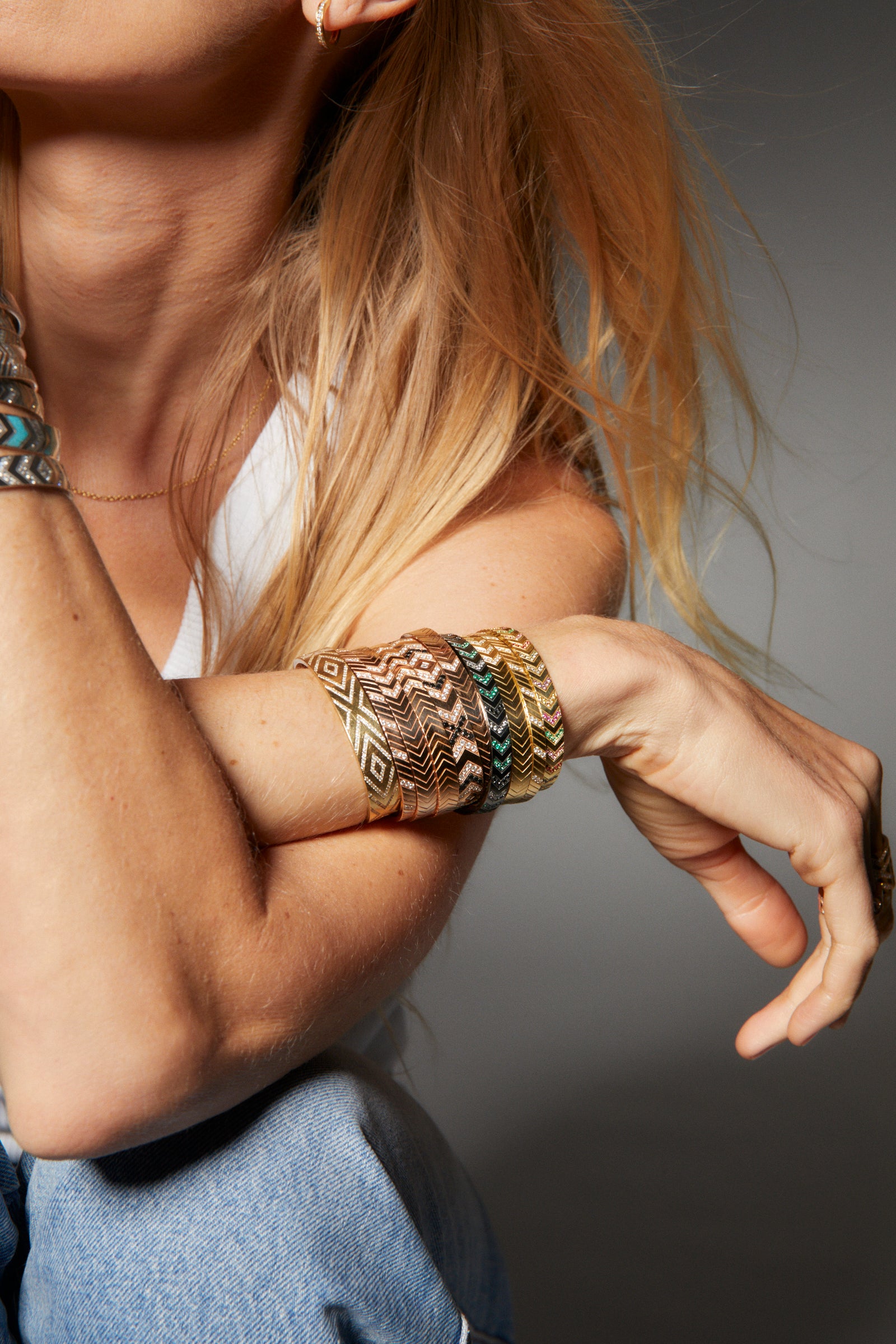 Friendship Diamond Lozenge Cuff 10mm