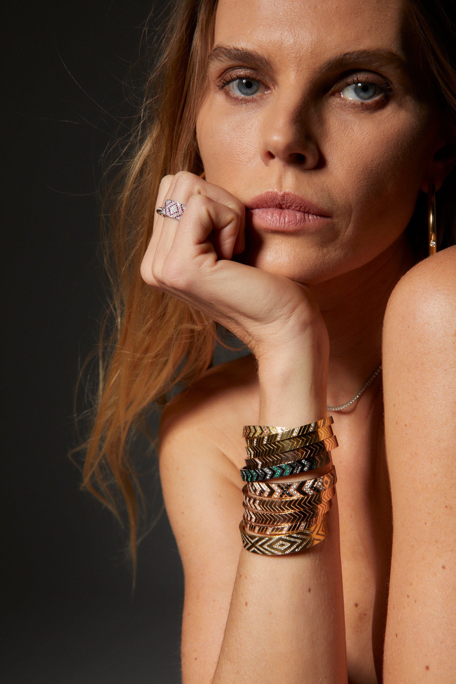 Diamond Chevron Cuff