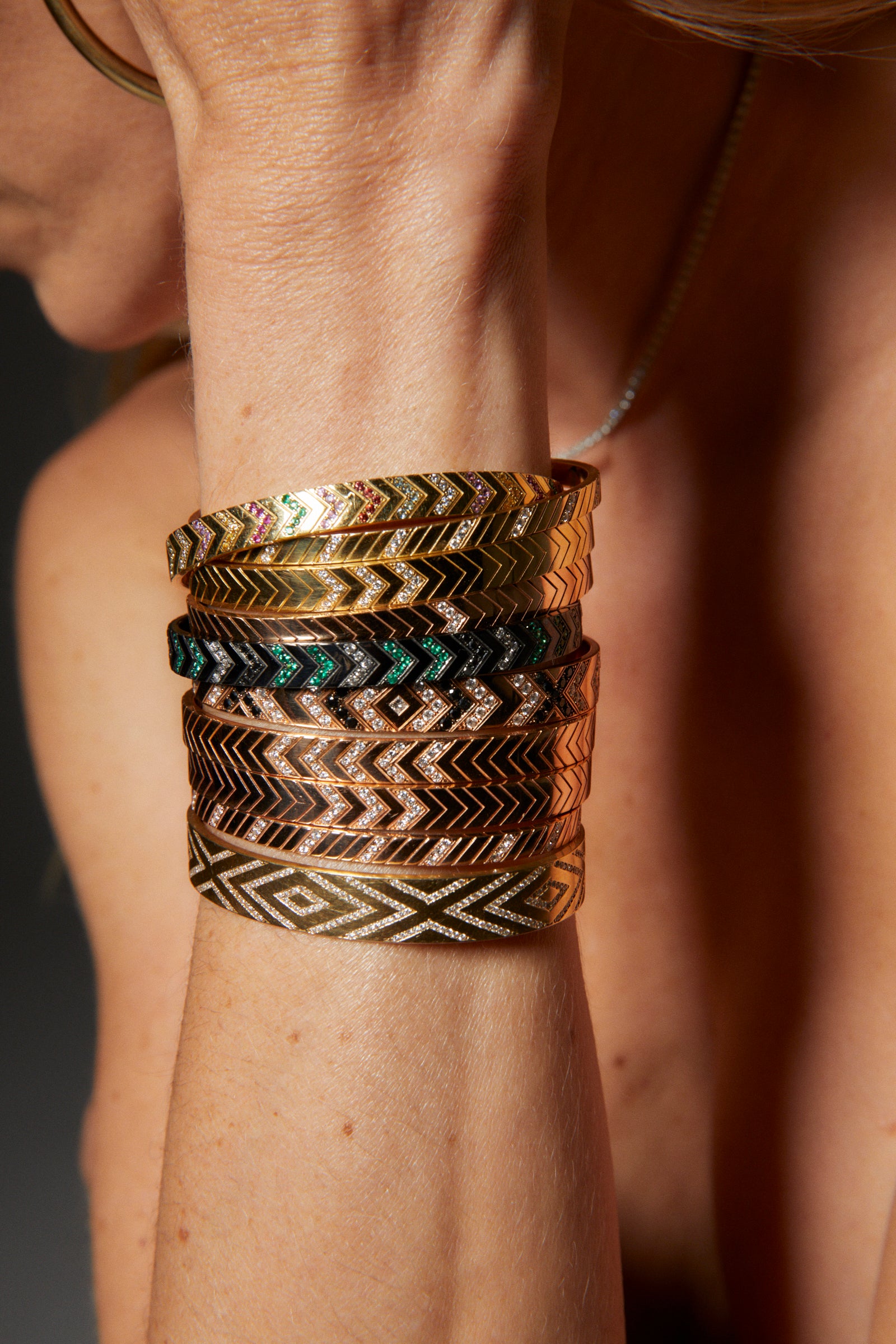 Diamond Chevron Cuff