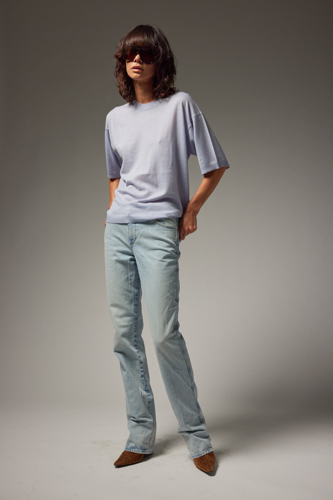 Cashmere Boxy Tee