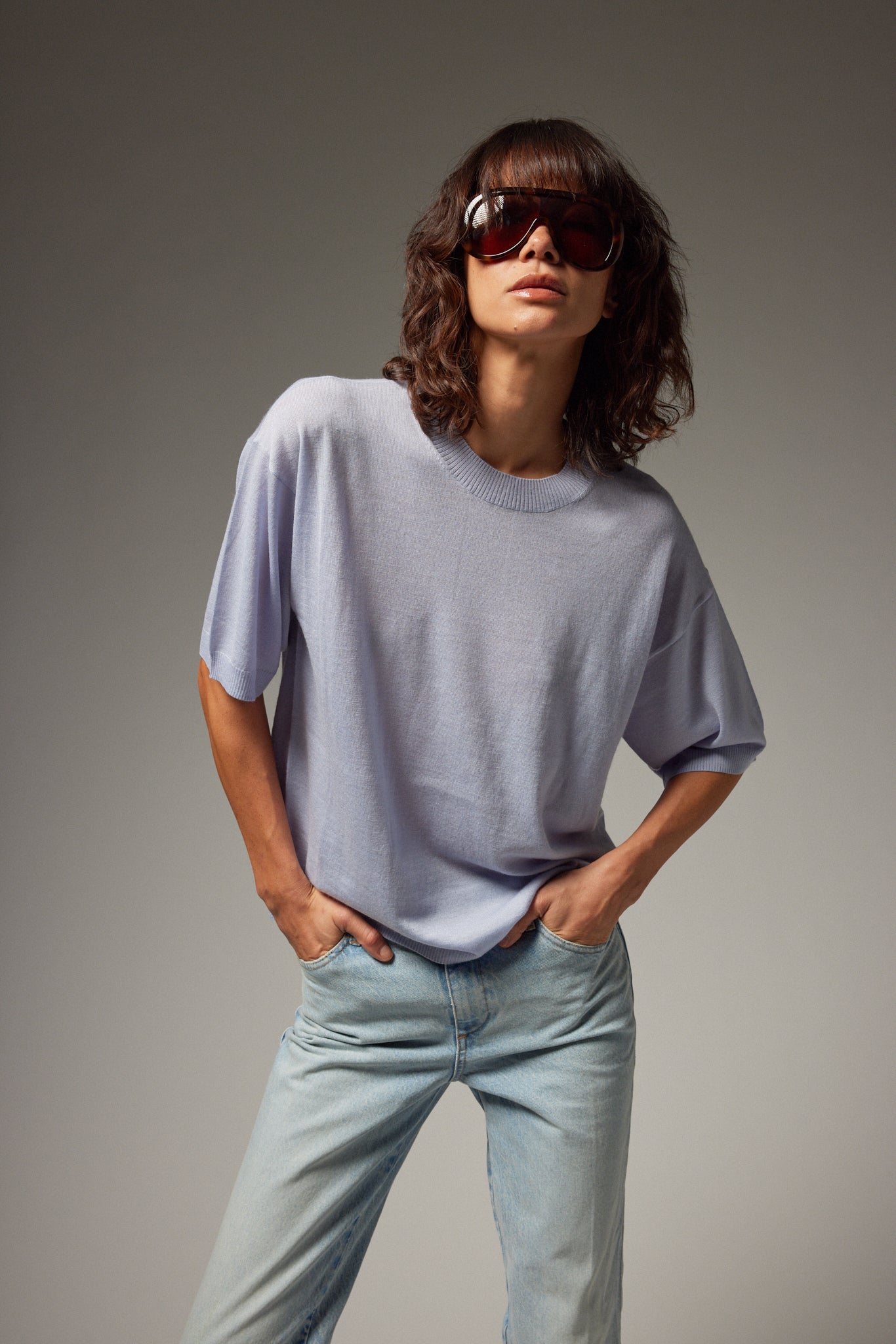 Cashmere Boxy Tee