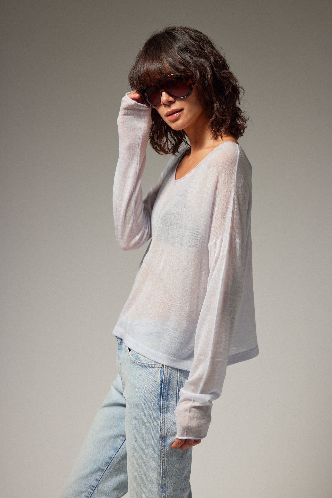 Tissue Off Shoulder Sweater