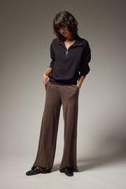 Wide Leg Fine Cashmere Pants