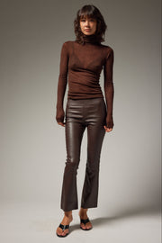 Jackie Leather Ankle Flare