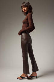 Jackie Leather Ankle Flare