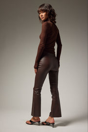 Jackie Leather Ankle Flare