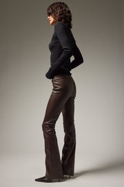 Jane Leather Micro Flare