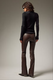 Jane Leather Micro Flare