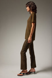 Suede Ankle Flare