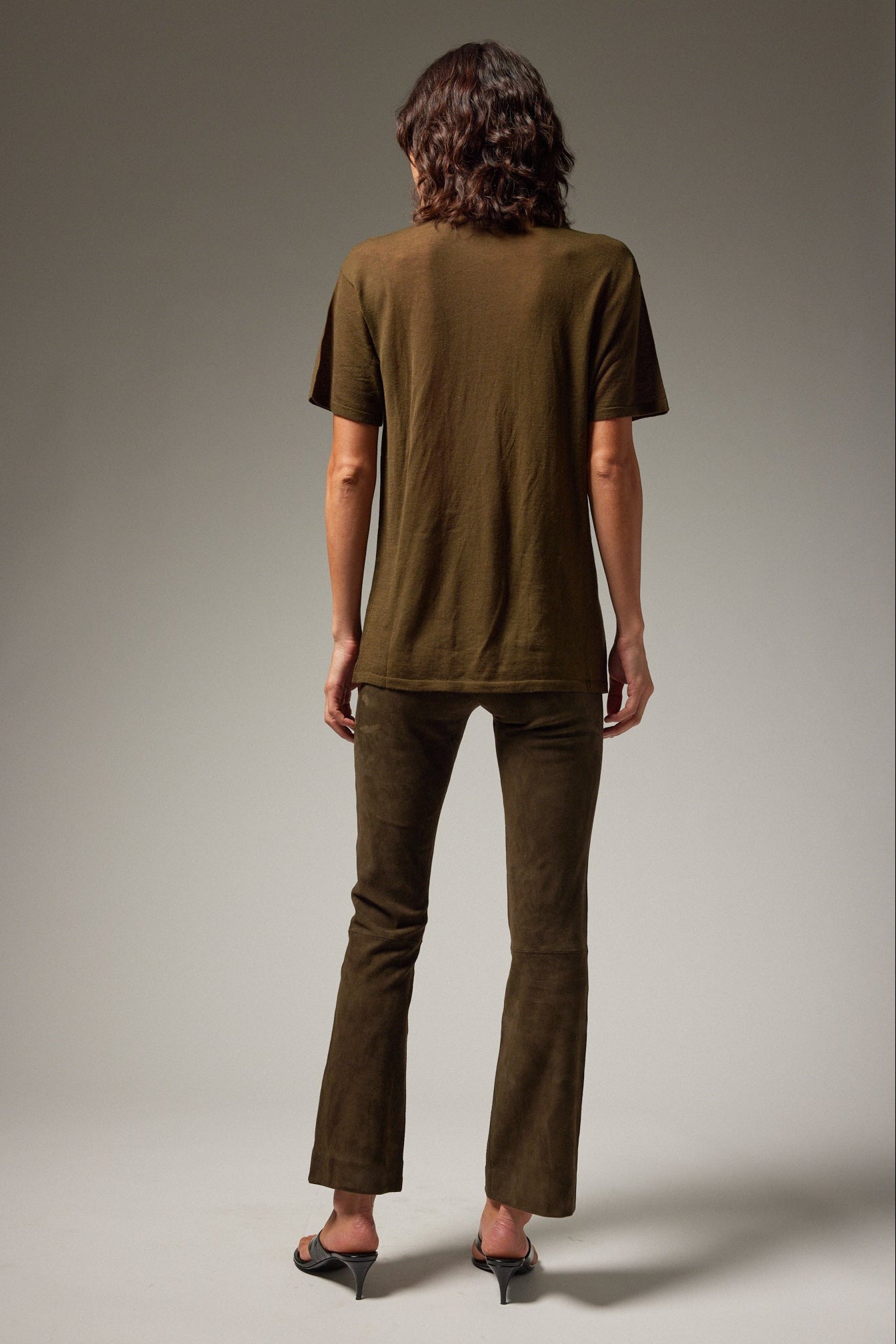 Suede Ankle Flare