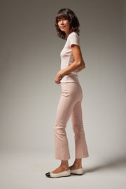 Grace Leather Crop Flare