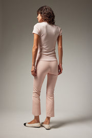 Grace Leather Crop Flare