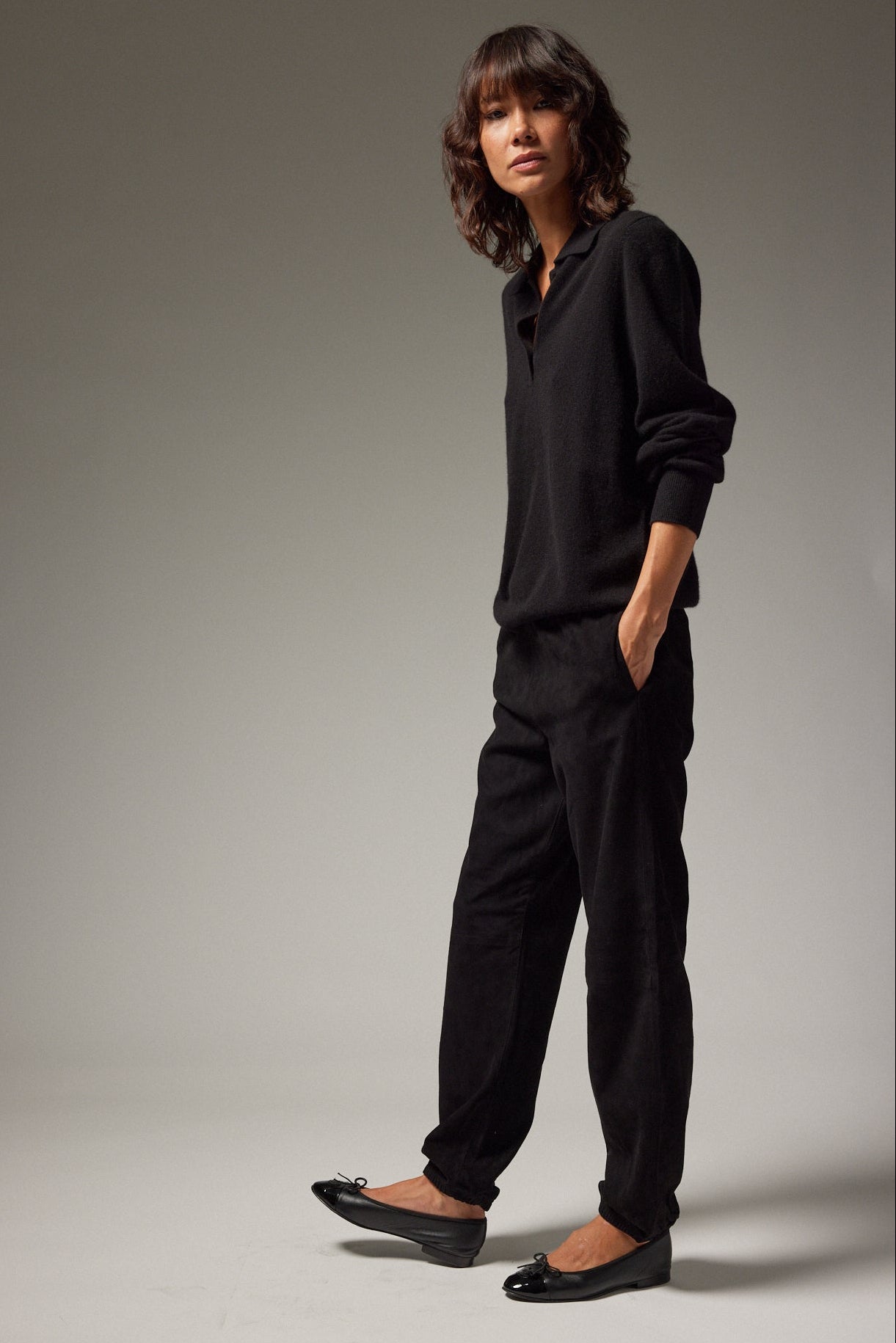 Suede Sweatpants