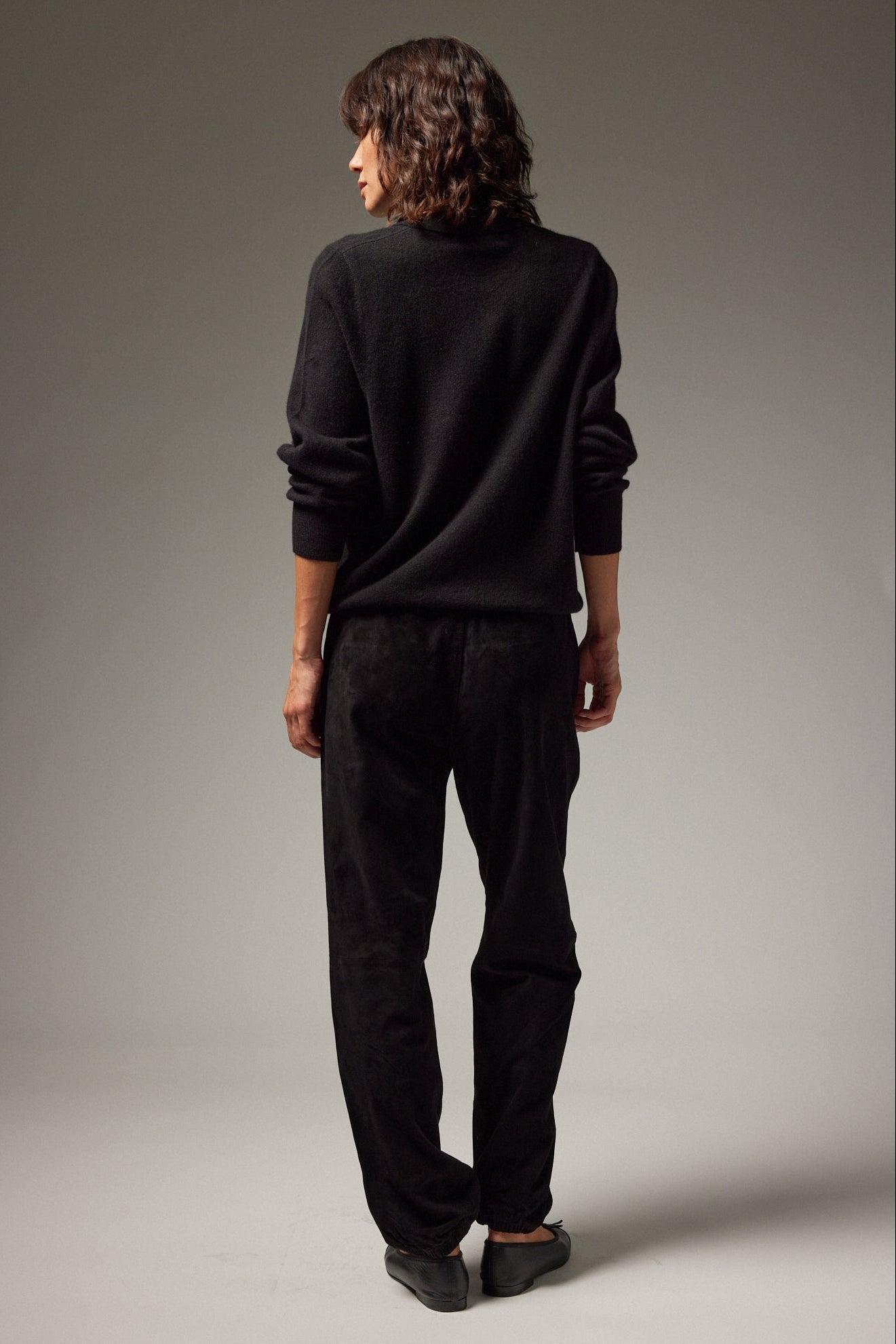 Suede Sweatpants