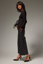 Stretch Leather Culotte