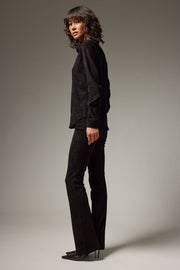Fonda Suede Button Down