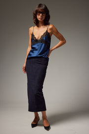 Carolyn Suede Tube Skirt