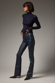 Jane Leather Micro Flare