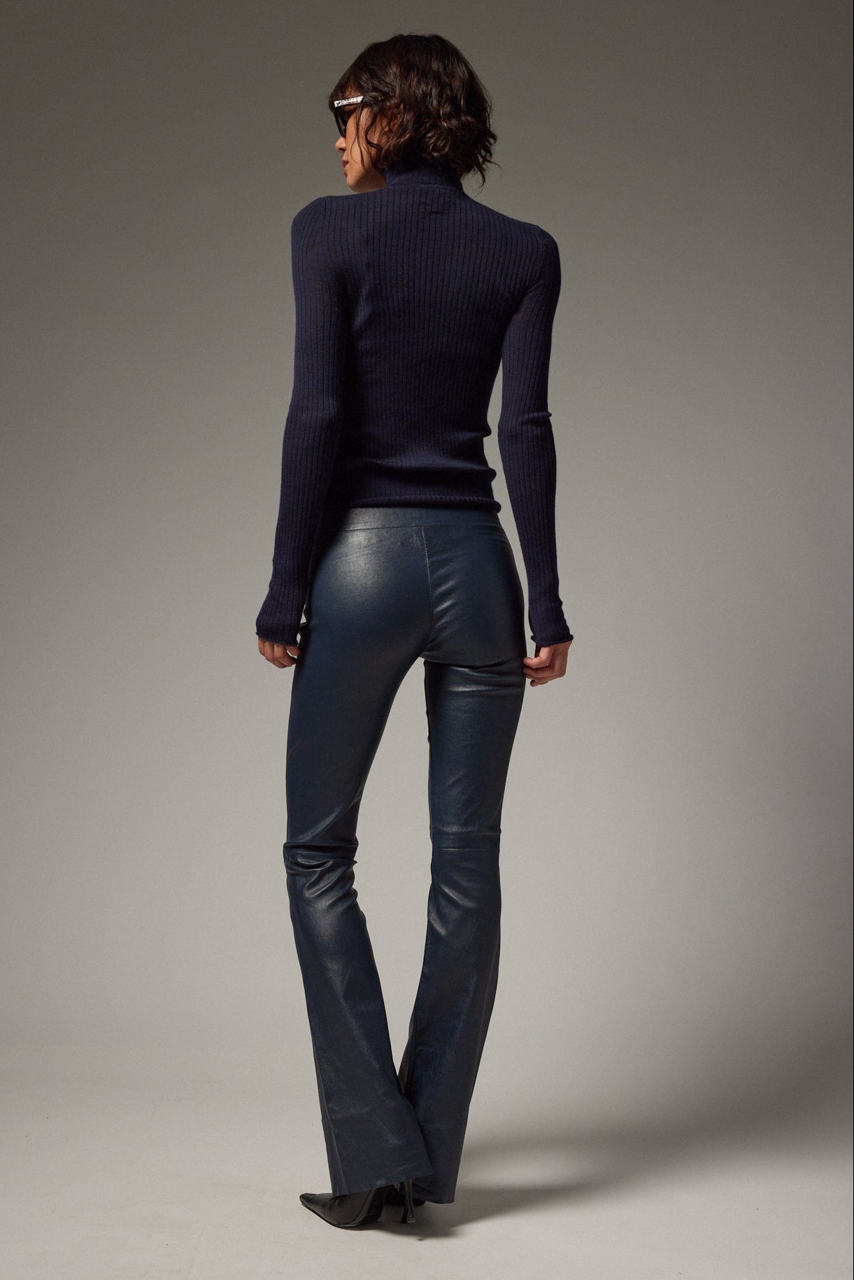 Jane Leather Micro Flare