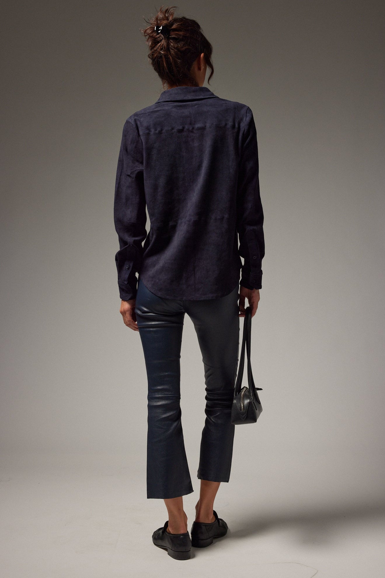 Fonda Suede Button Down