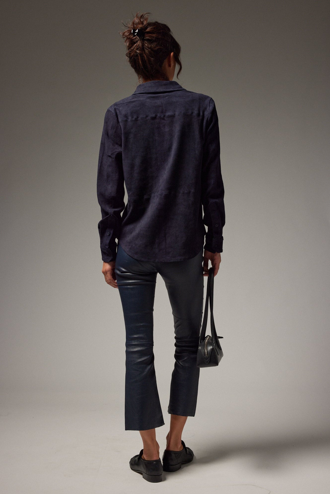 Grace Leather Crop Flare