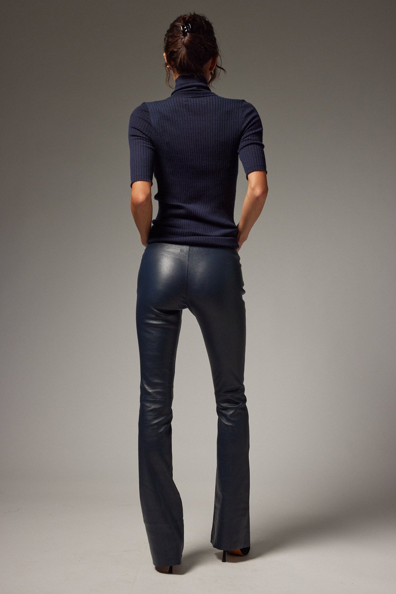 Jane Leather Micro Flare