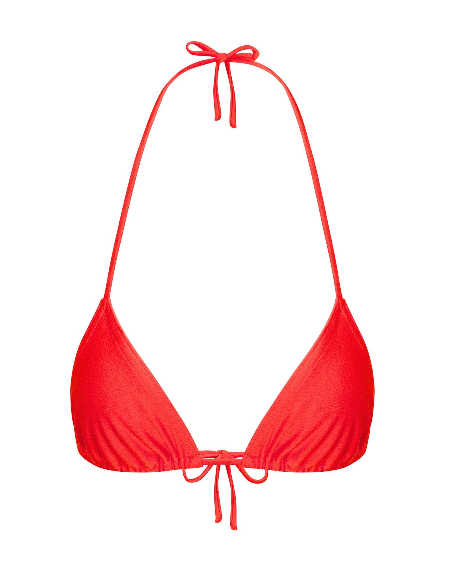 Red Triangle Bikini Top