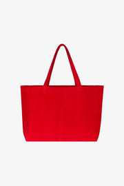 Red Suede Everyday Tote
