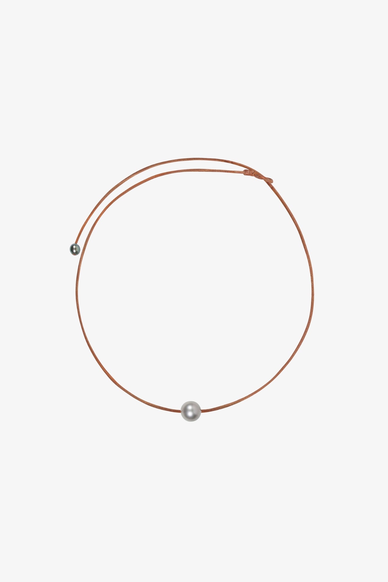 Silver Signature Pearl Choker Necklace