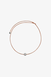 Silver Signature Pearl Choker Necklace