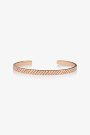 Diamond Diagonal Engraved Cuff