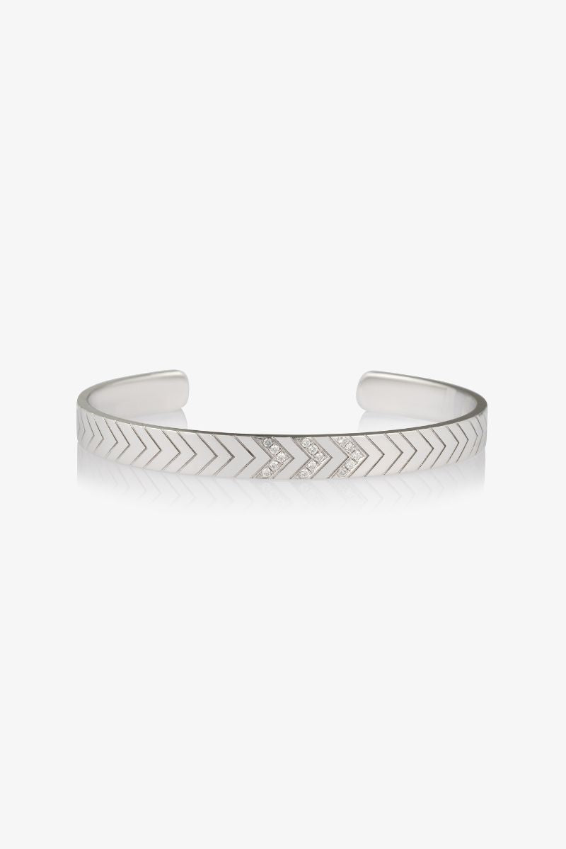 Friendship Diamond Chevron Cuff 6mm