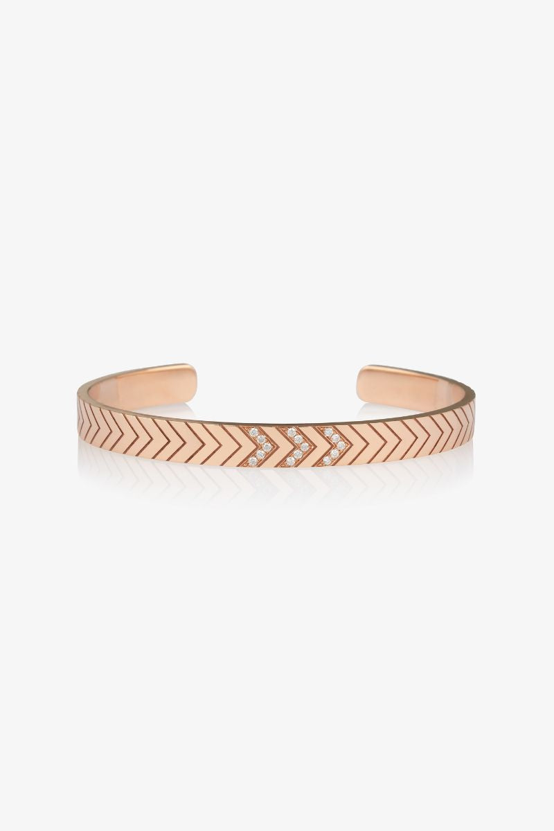 Friendship Diamond Chevron Cuff 6mm