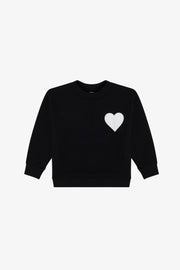 Kids Black Heart Sweatshirt