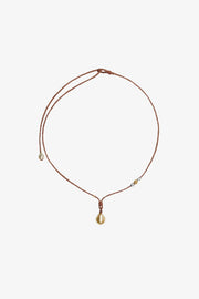 Gold Baroque Drop Necklace