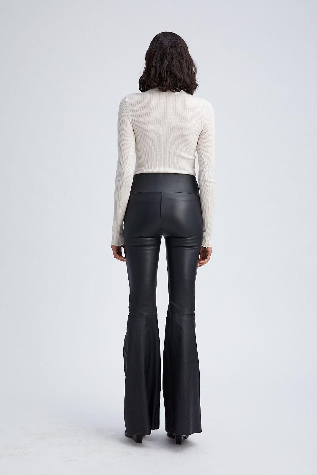 Chalk Cashmere Mock Neck