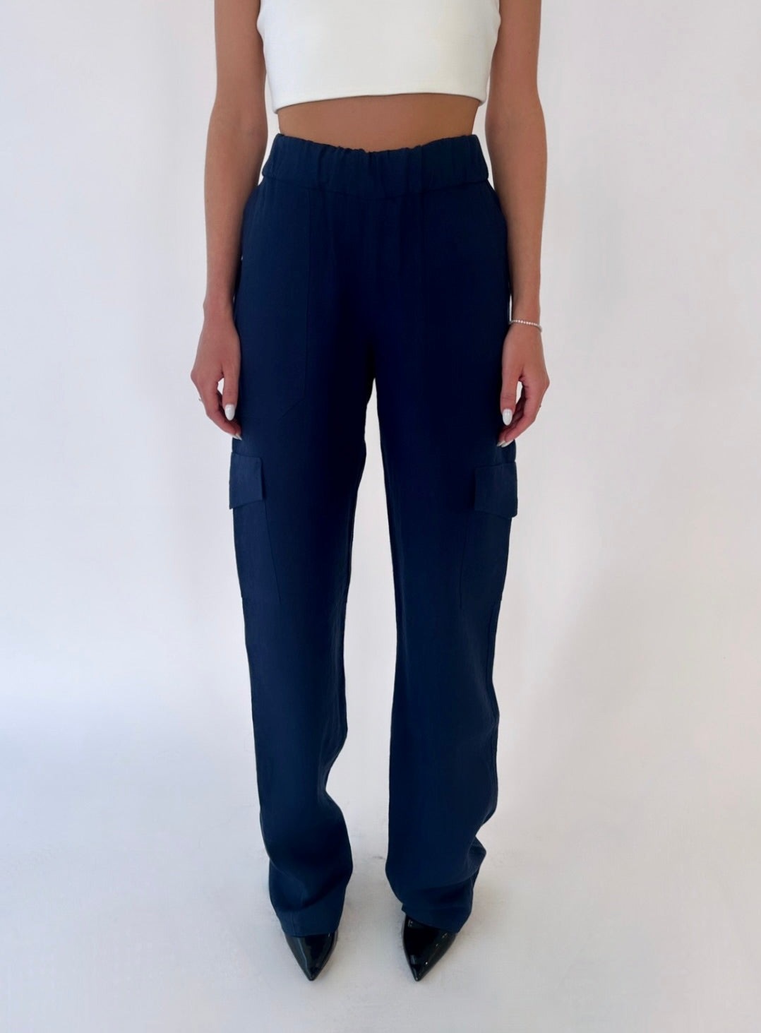Linen Cargo Pants