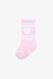 Kids Pink Heart Logo Les Chaussettes