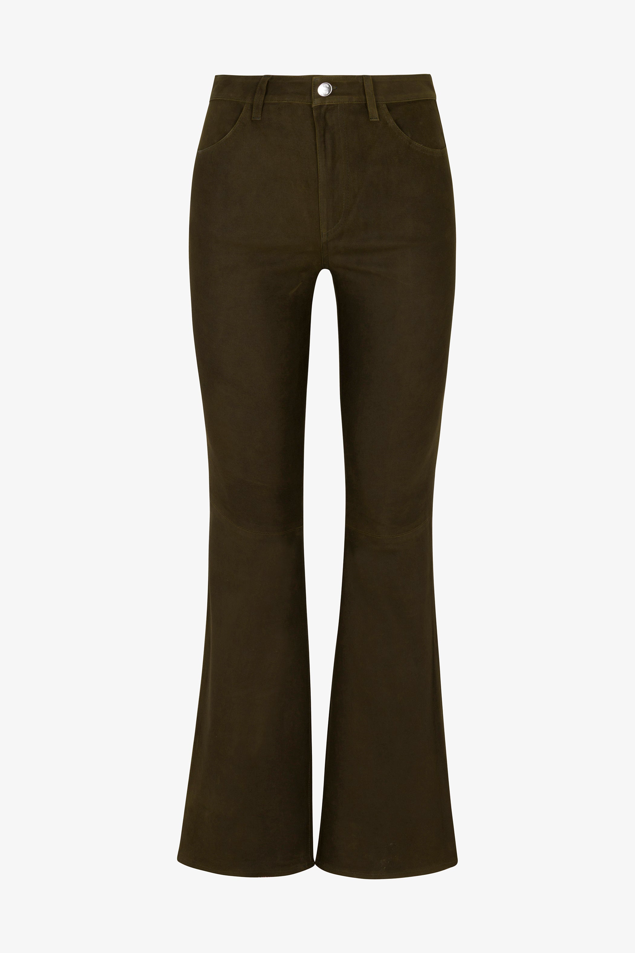 5 Pocket Suede Micro Flare