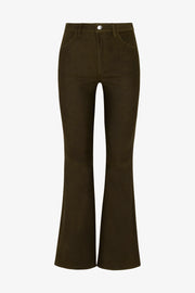 5 Pocket Suede Micro Flare