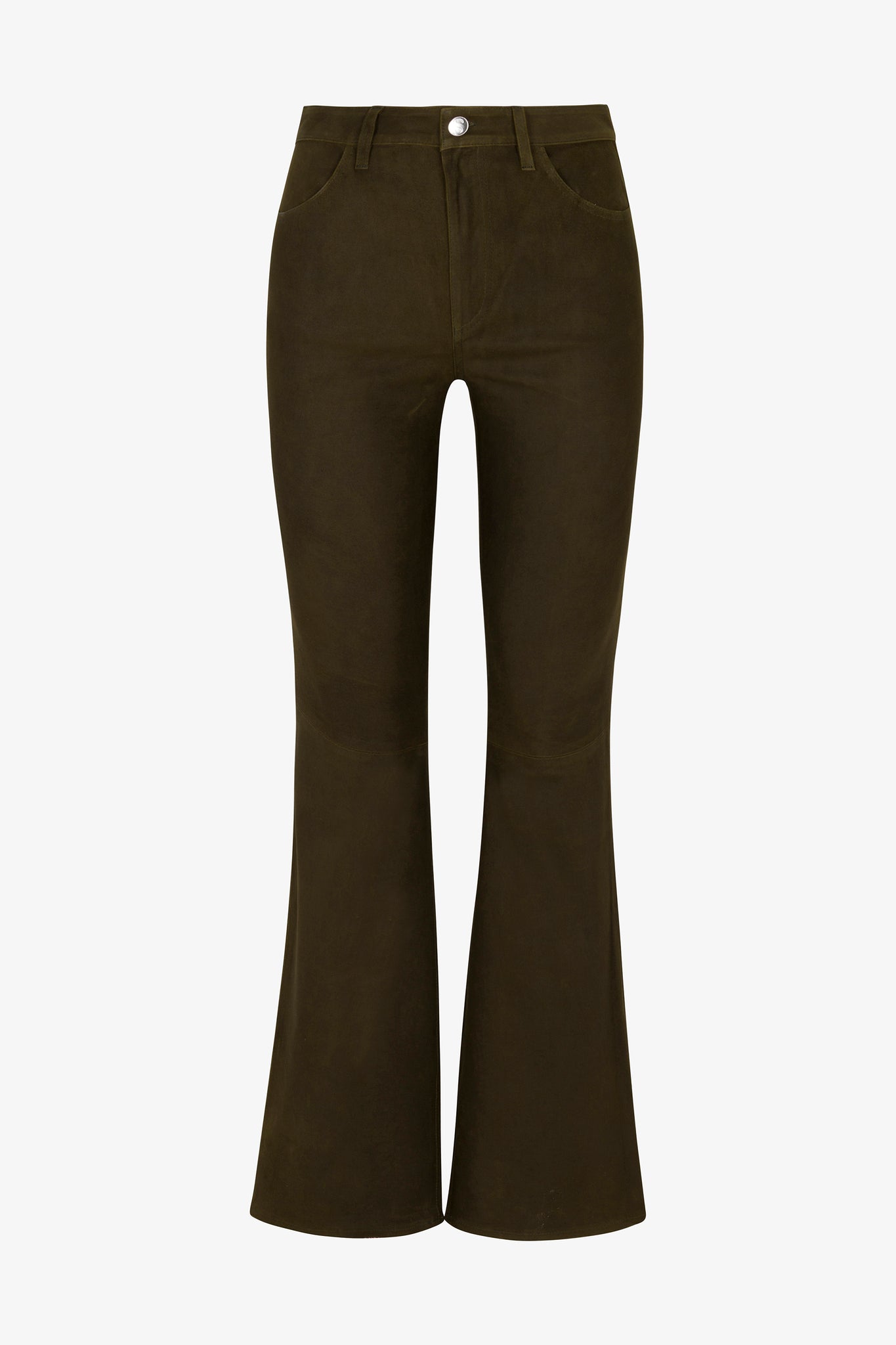 5 Pocket Suede Micro Flare