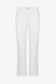 Leather 5 Pocket Ankle Slim Straight