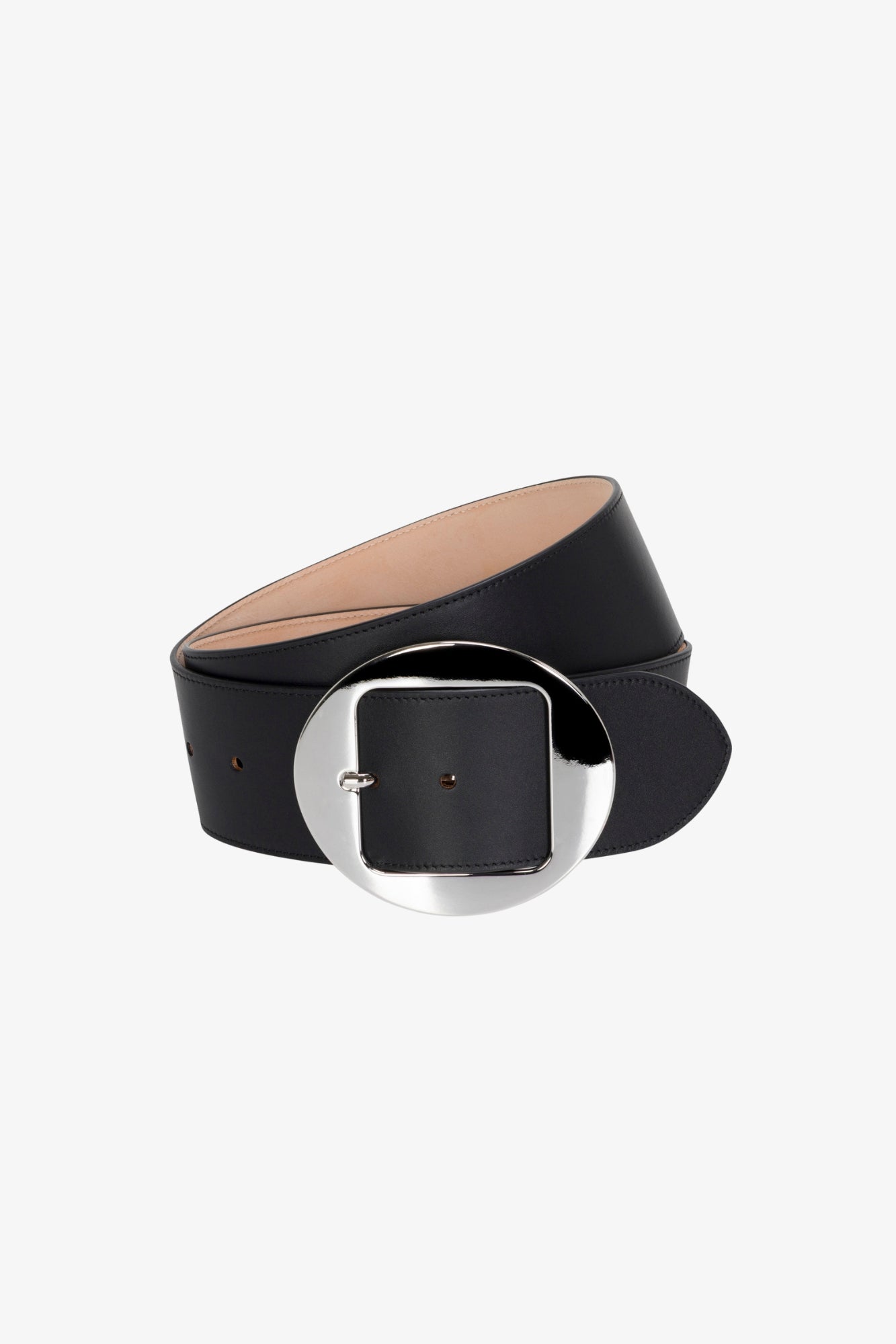 Black Leather Sienna Belt